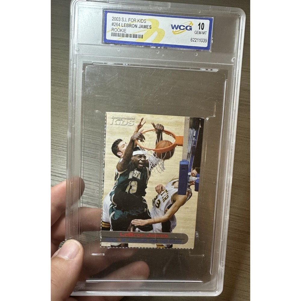 2003 Sports Illustrated SI for Kids #264 LeBron James Rookie WCG GEM-MT 10 (429) - Picture 3 of 6